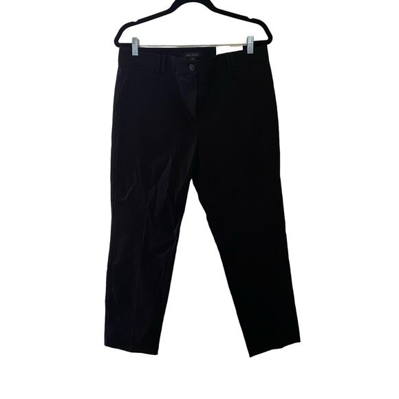 Ann Taylor The Cotton Crop Pant in Black sz 10 - Picture 1 of 5